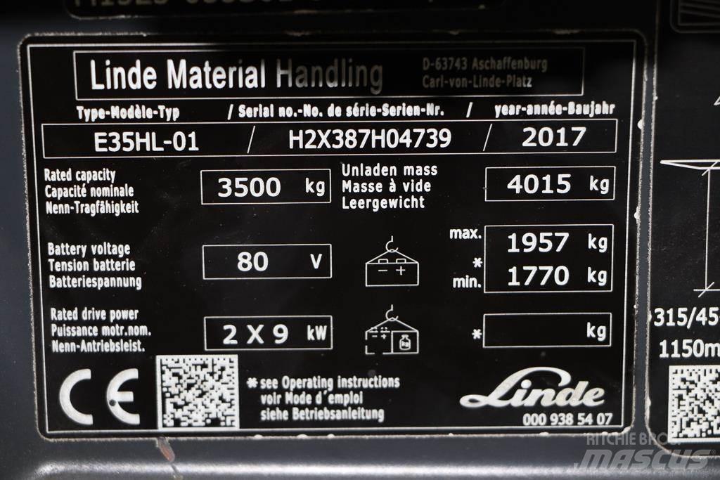 Linde E35HL-01 Električni viljuškari