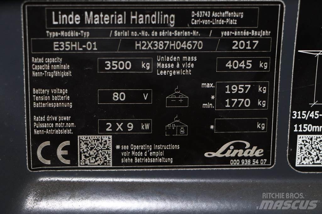 Linde E35HL-01 Električni viljuškari