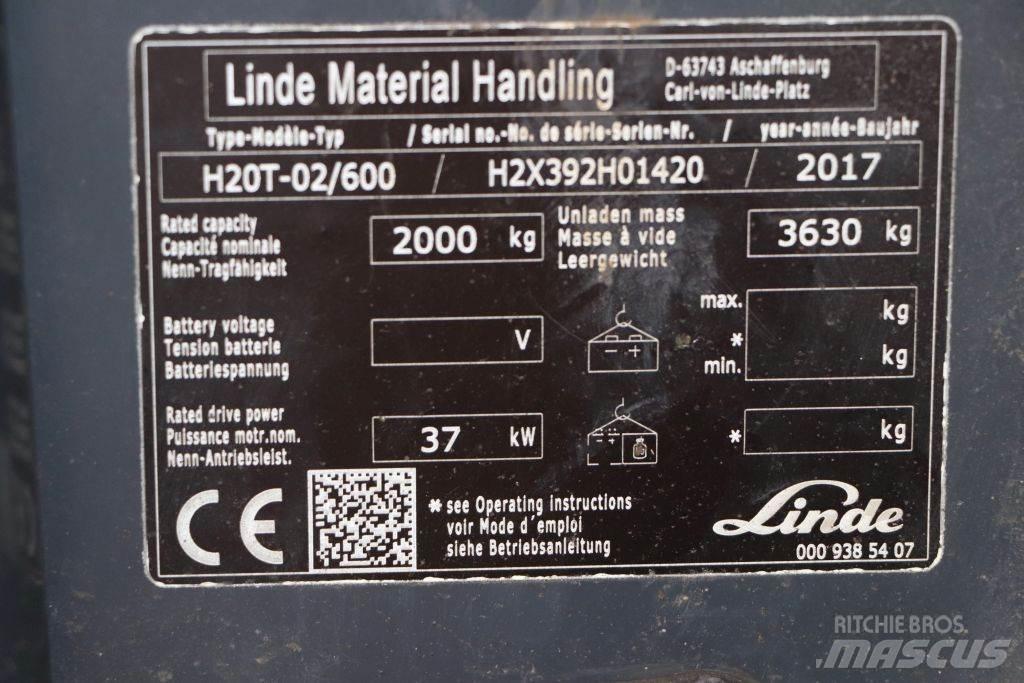 Linde H20T-02/600 Plinski viljuškari