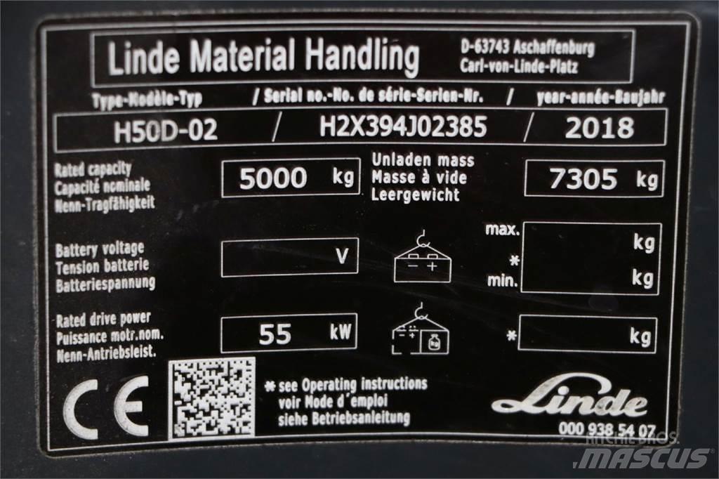 Linde H50D-02 Dizelski viljuškari