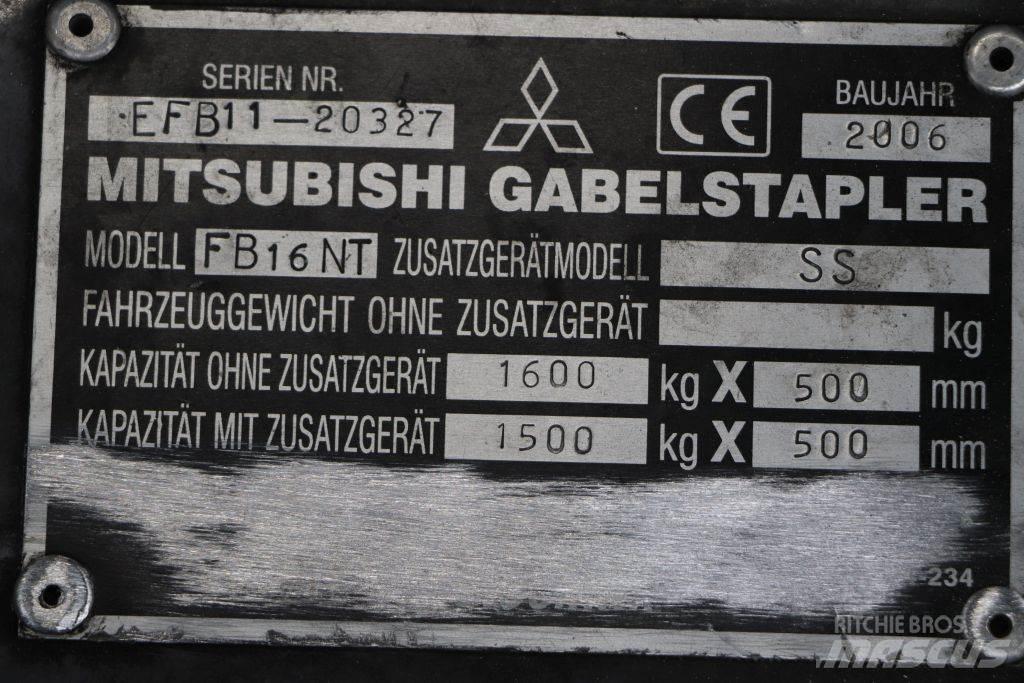 Mitsubishi FB16NT Električni viljuškari