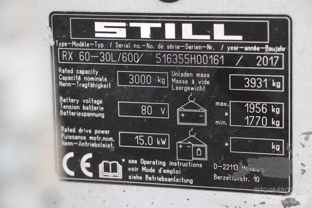 Still RX60-30L/600 Električni viljuškari