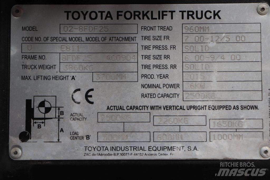 Toyota 02-8FDF25 Dizelski viljuškari