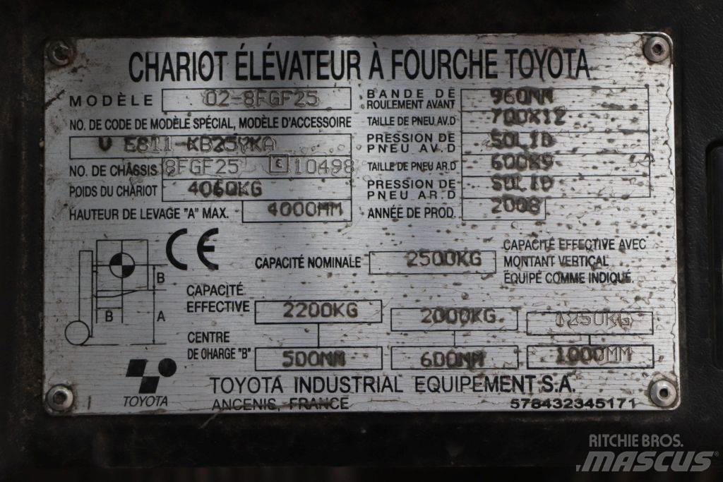 Toyota 02-8FGF25 Plinski viljuškari