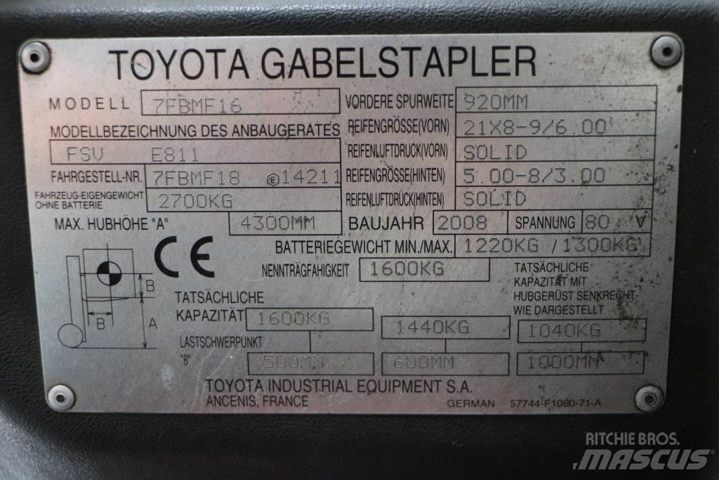 Toyota 7FBMF16 Električni viljuškari