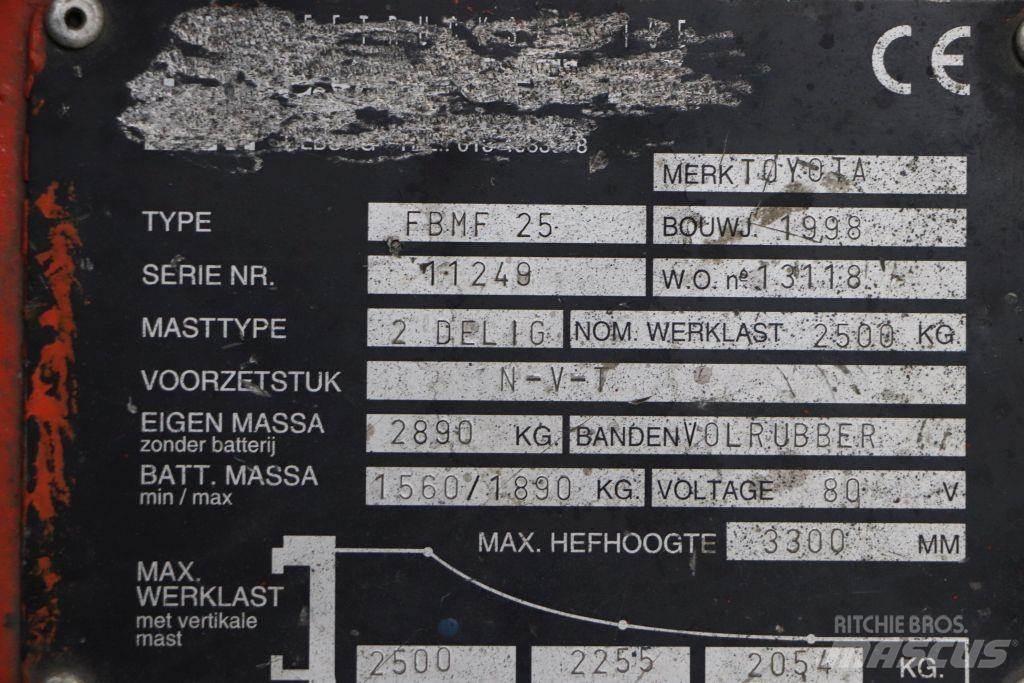 Toyota FBMF25 Električni viljuškari
