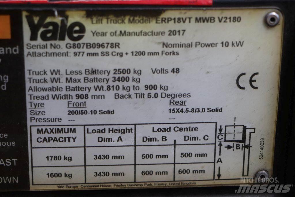 Yale ERP18VT Električni viljuškari