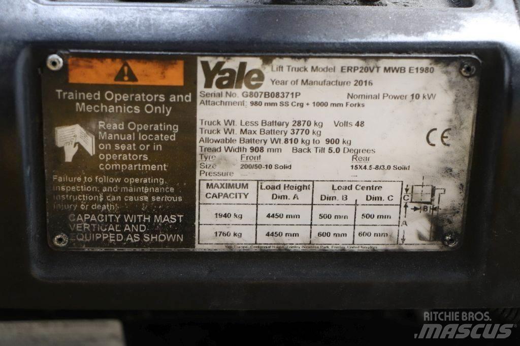 Yale ERP20VT Električni viljuškari