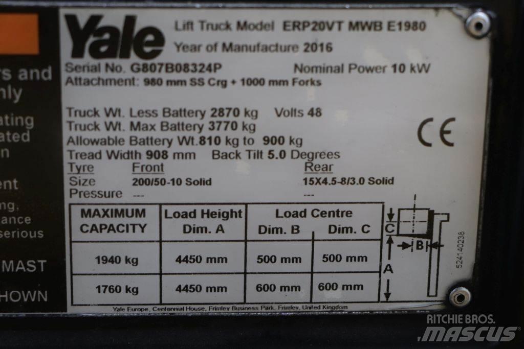 Yale ERP20VT Električni viljuškari