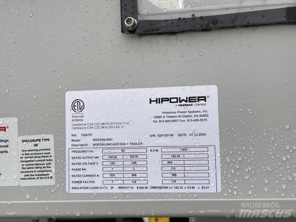 Hipower HRJW-240 Dizel generatori