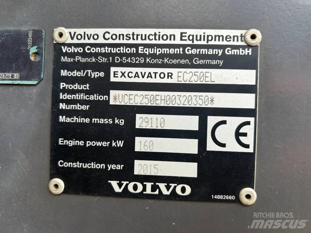 Volvo EC 250 EL Bageri guseničari