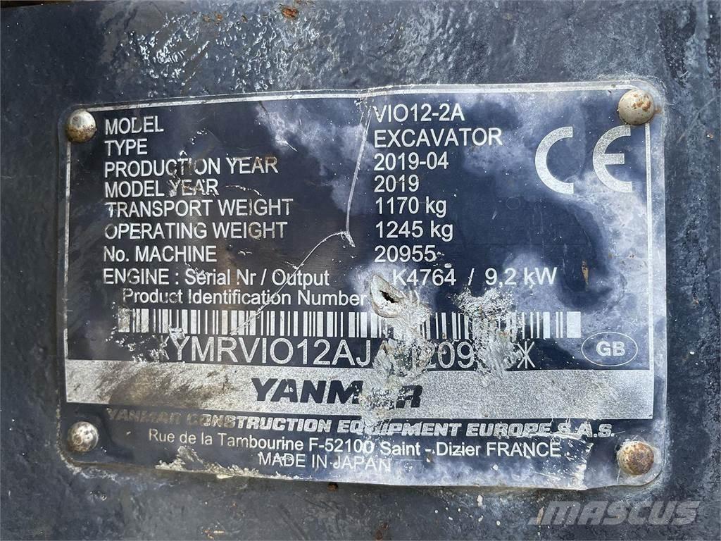Yanmar VIO12 Bageri točkaši