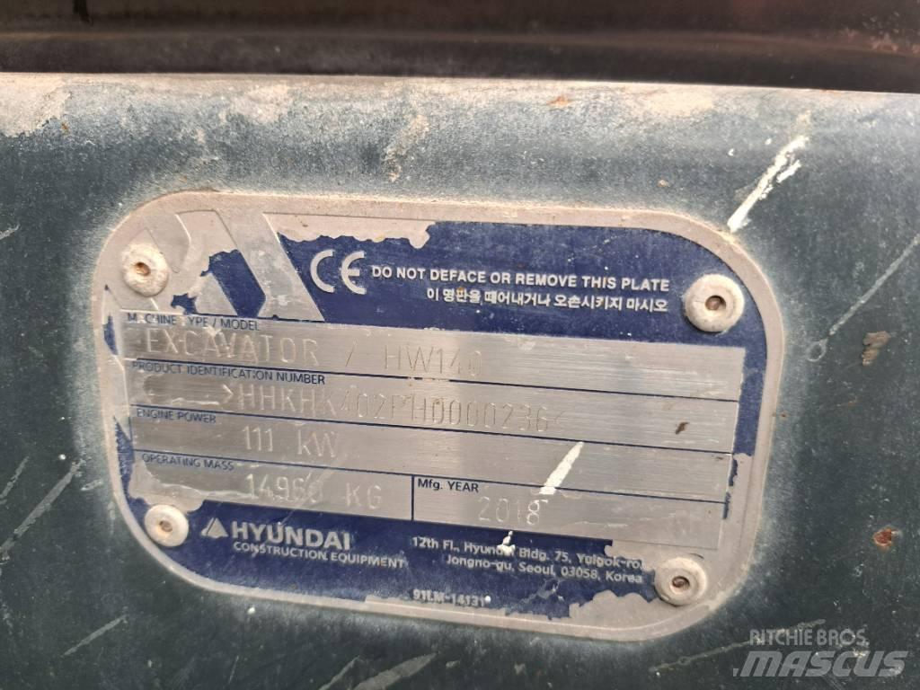 Hyundai HW140 Bageri točkaši