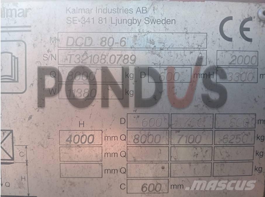 Kalmar DCD 80-6 Dizelski viljuškari