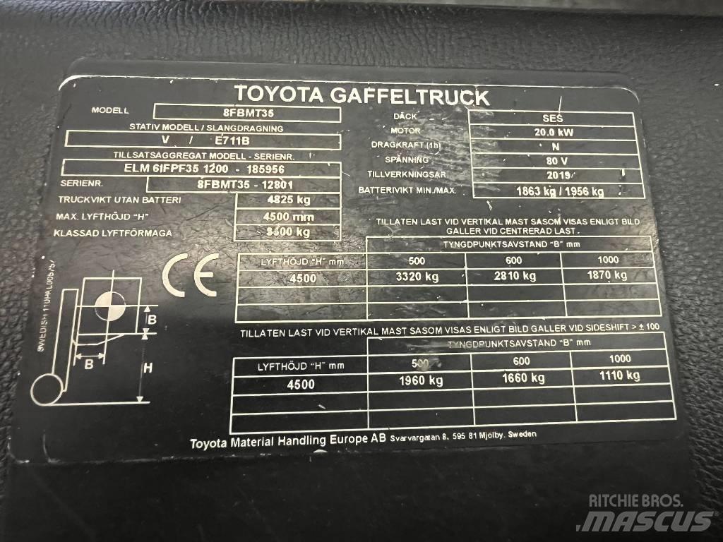 Toyota 8 FBMT 35 Električni viljuškari