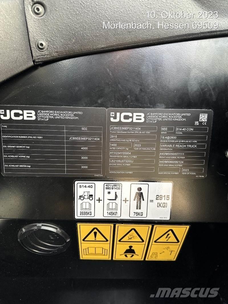 JCB 514-40 CON Teleskopski viljuškari