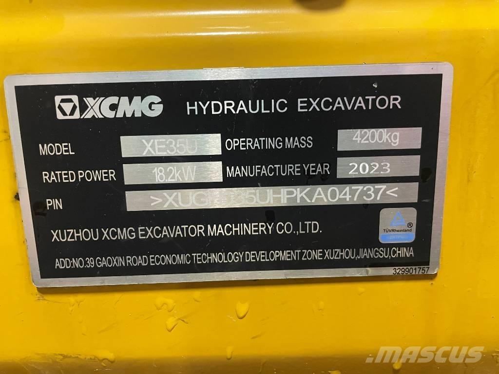 XCMG XE 35 U Mini bageri < 7t