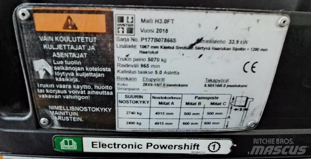 Hyster H3.0FT Dizelski viljuškari