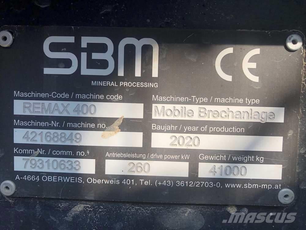 SBM Remax 400 Mobilne drobilice
