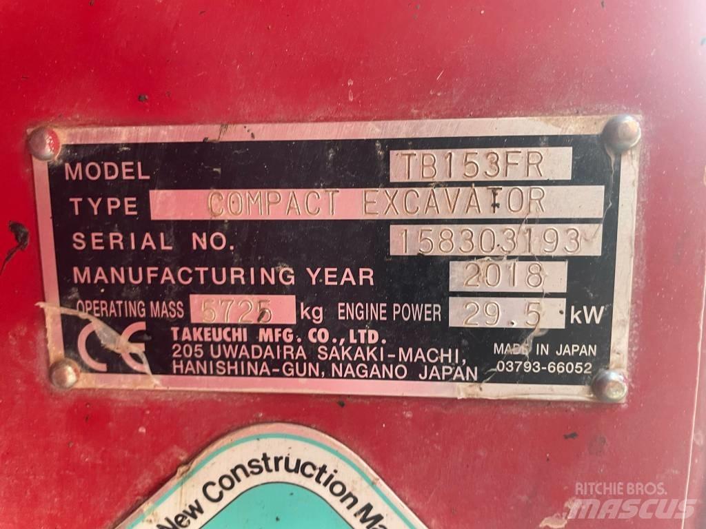 Takeuchi TB 153 FR Mini bageri < 7t