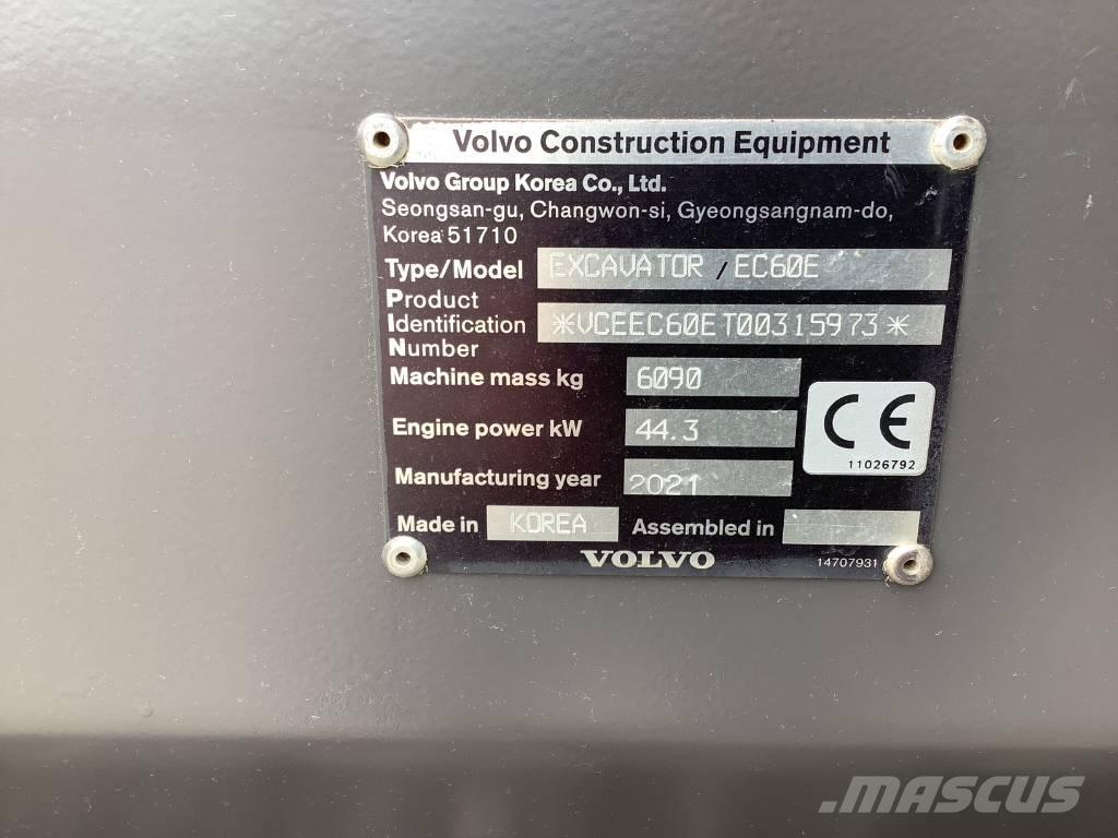 Volvo EC 60 E Bageri guseničari