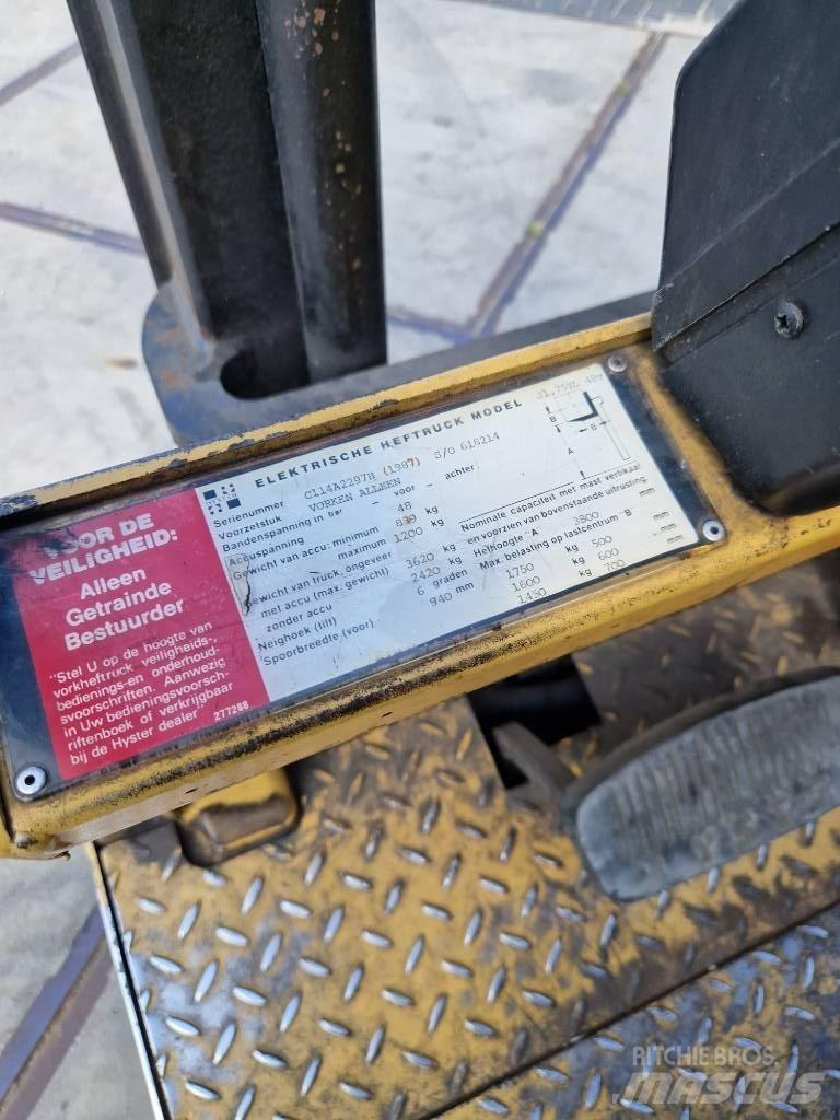 Hyster J 1.75xl Električni viljuškari