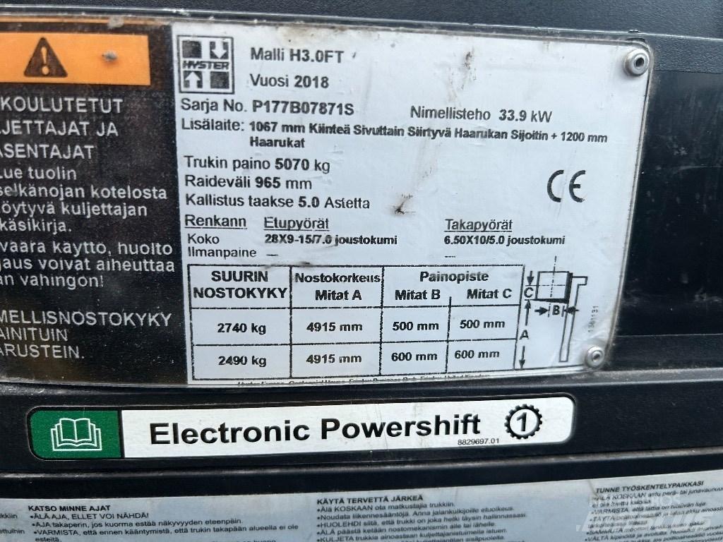 Hyster H 3.00 FT Dizelski viljuškari