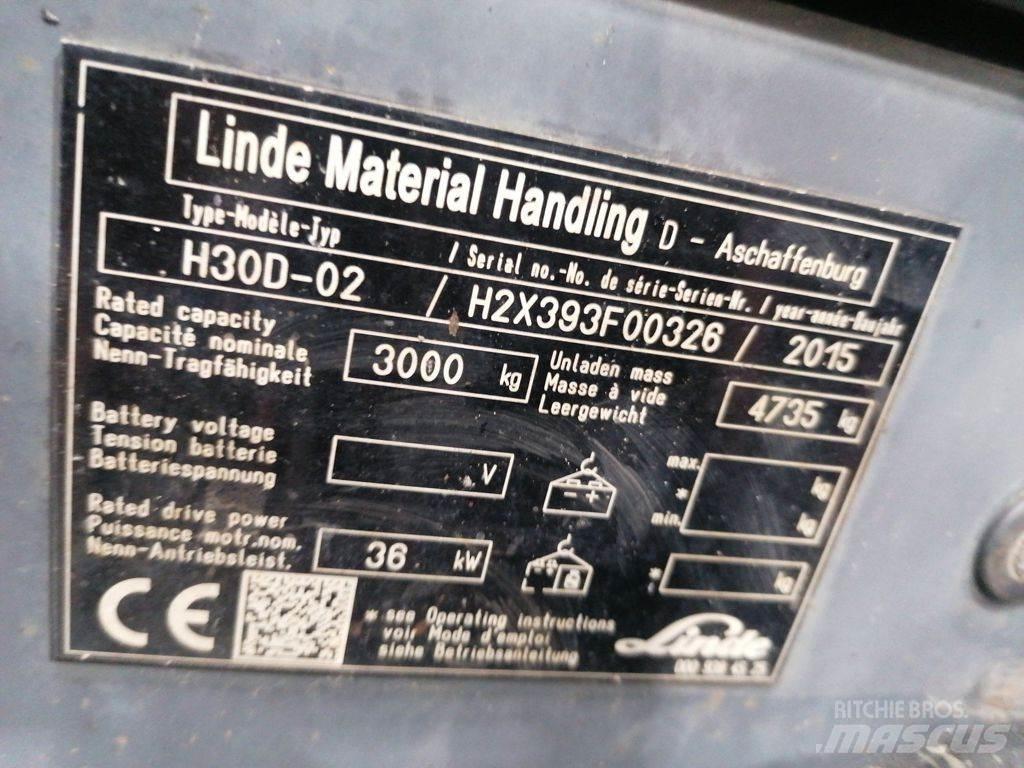 Linde H30D-02 Dizelski viljuškari