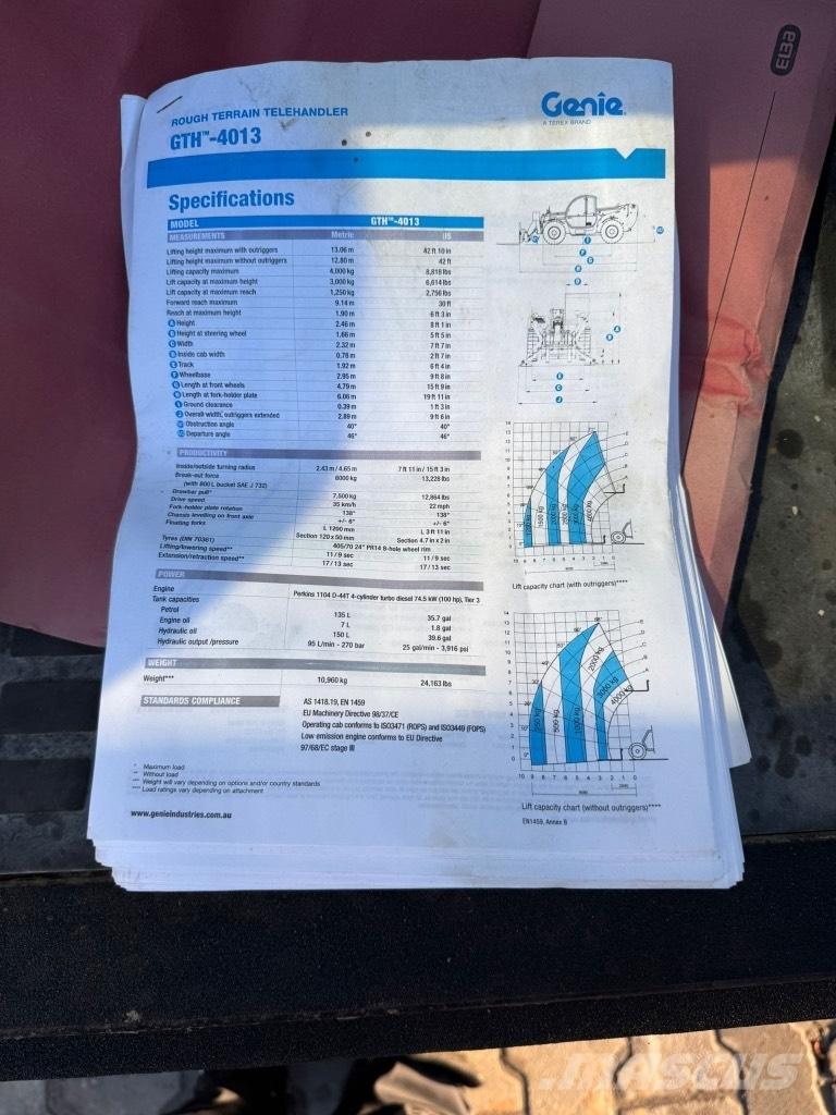 Genie GTH 4013 SX Teleskopski viljuškari