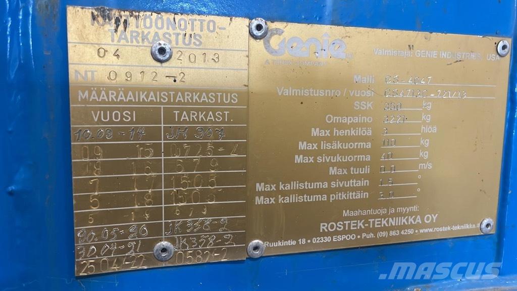 Genie GS 4047 Makazaste platforme