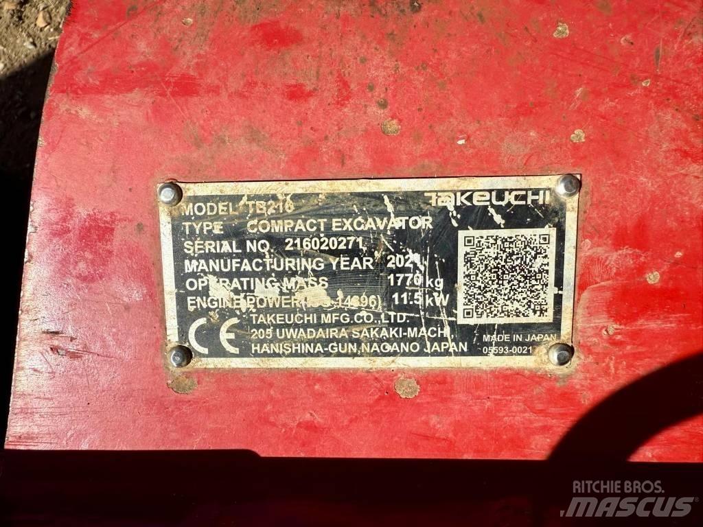 Takeuchi TB 216 Mini bageri < 7t