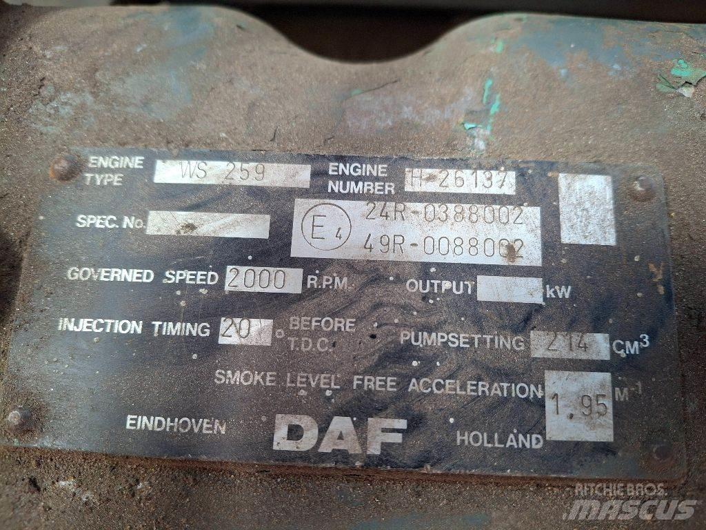 DAF WS259 Kargo motori