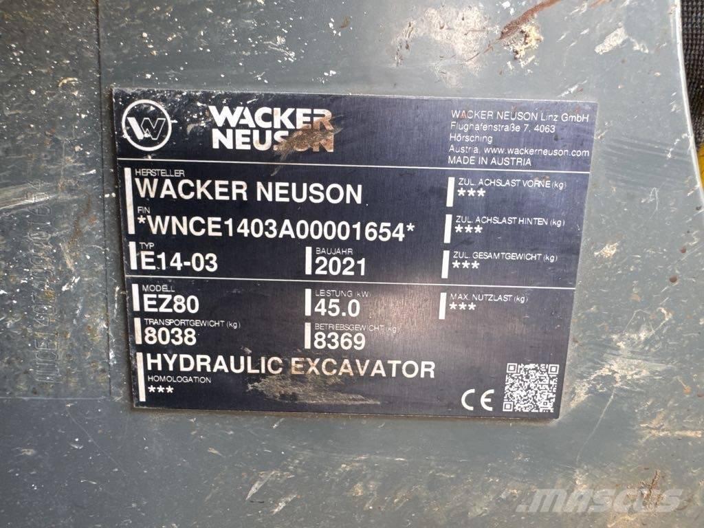 Wacker Neuson EZ80 Bageri guseničari