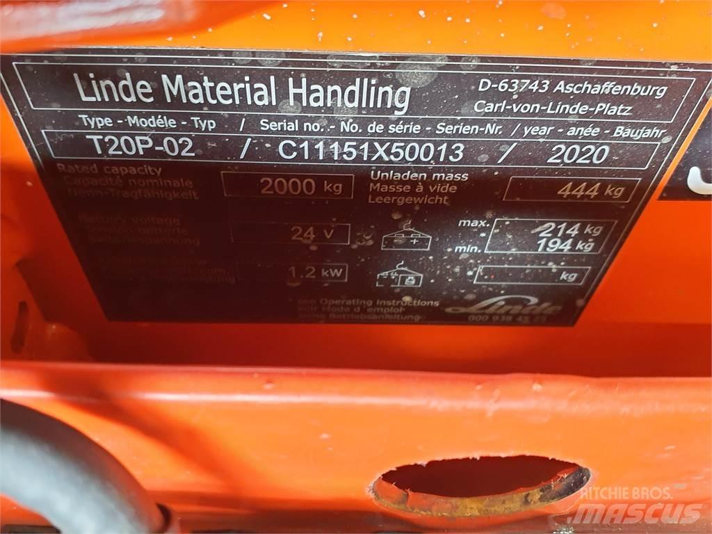 Linde T20P Nisko podizni električni viljuškar