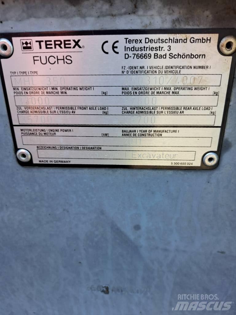 Fuchs MHL350E Bageri za prenos primarnih/sekundarnih sirovina