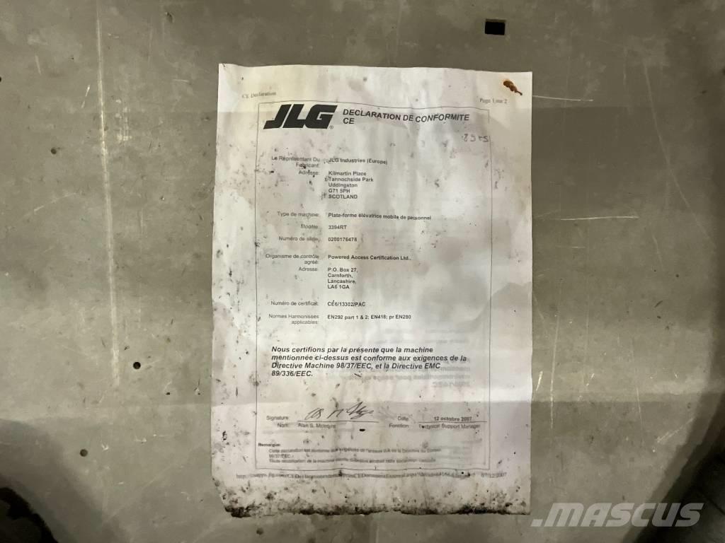JLG 3394 RT Makazaste platforme