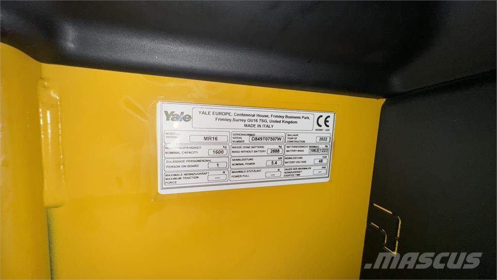 Yale MR16 Viljuškari sa pomičnim stupom