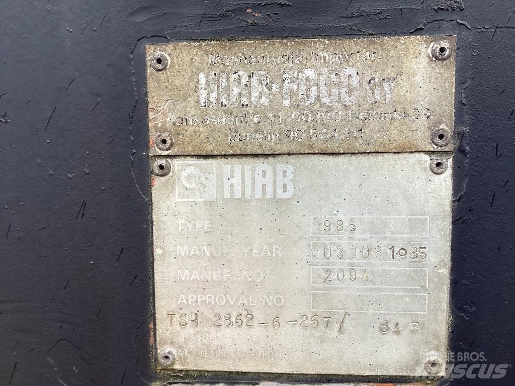 Hiab perävaunu Ostale prikolice