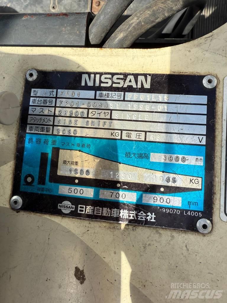 Nissan FP01 L 15 U Električni viljuškari