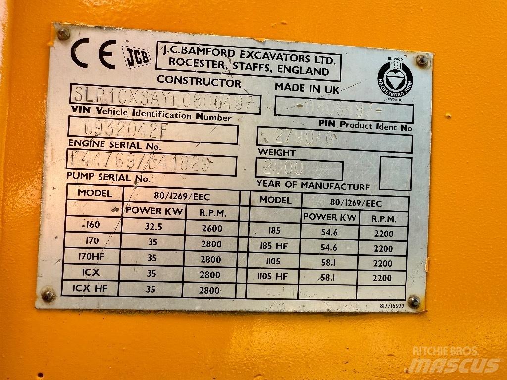 JCB 1 CX Rovokopači