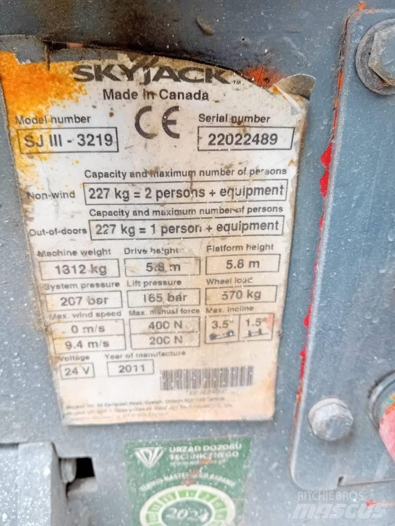SkyJack 3219 SJ Makazaste platforme