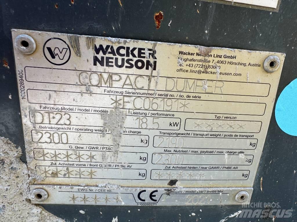 Wacker Neuson DT23 Damperi na gusenice