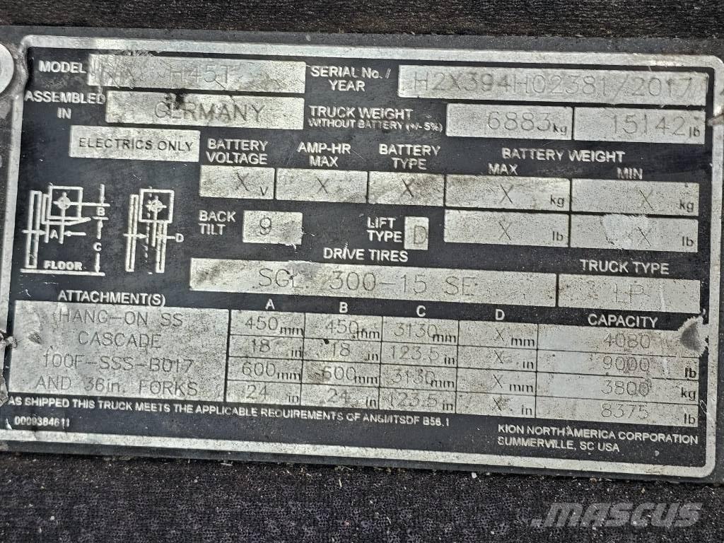 Linde H45T Plinski viljuškari