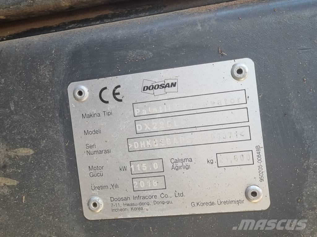 Doosan DX 225 Bageri guseničari
