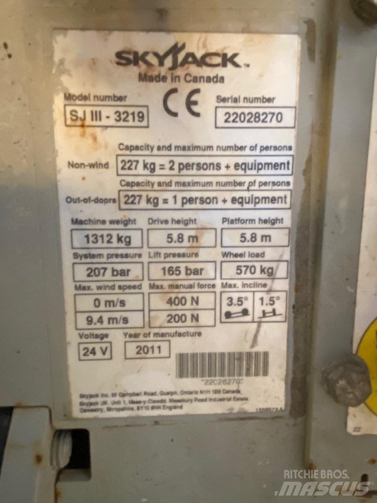 SkyJack SJ 3219 Makazaste platforme