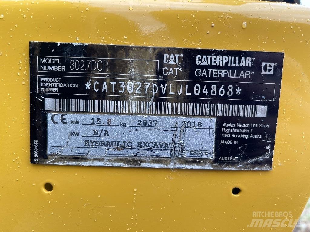 CAT 302.7D CR Mini bageri < 7t