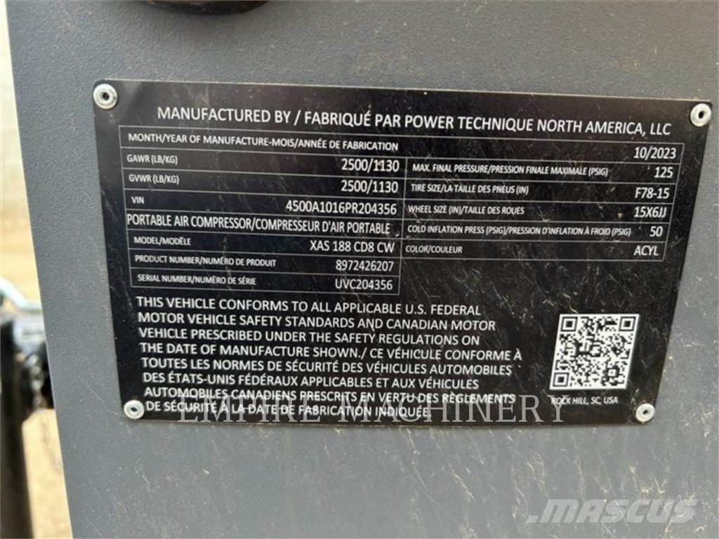 Atlas Copco XAS188CD Kompresori