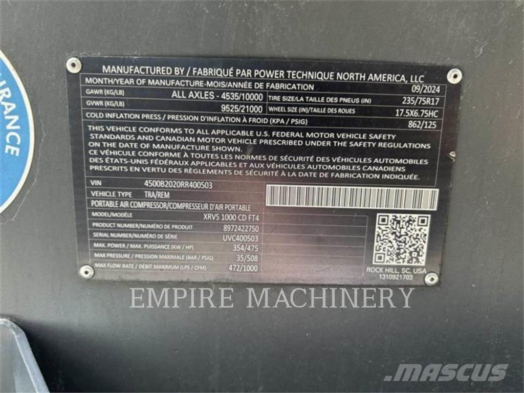 Atlas Copco XRVS1000CD Kompresori