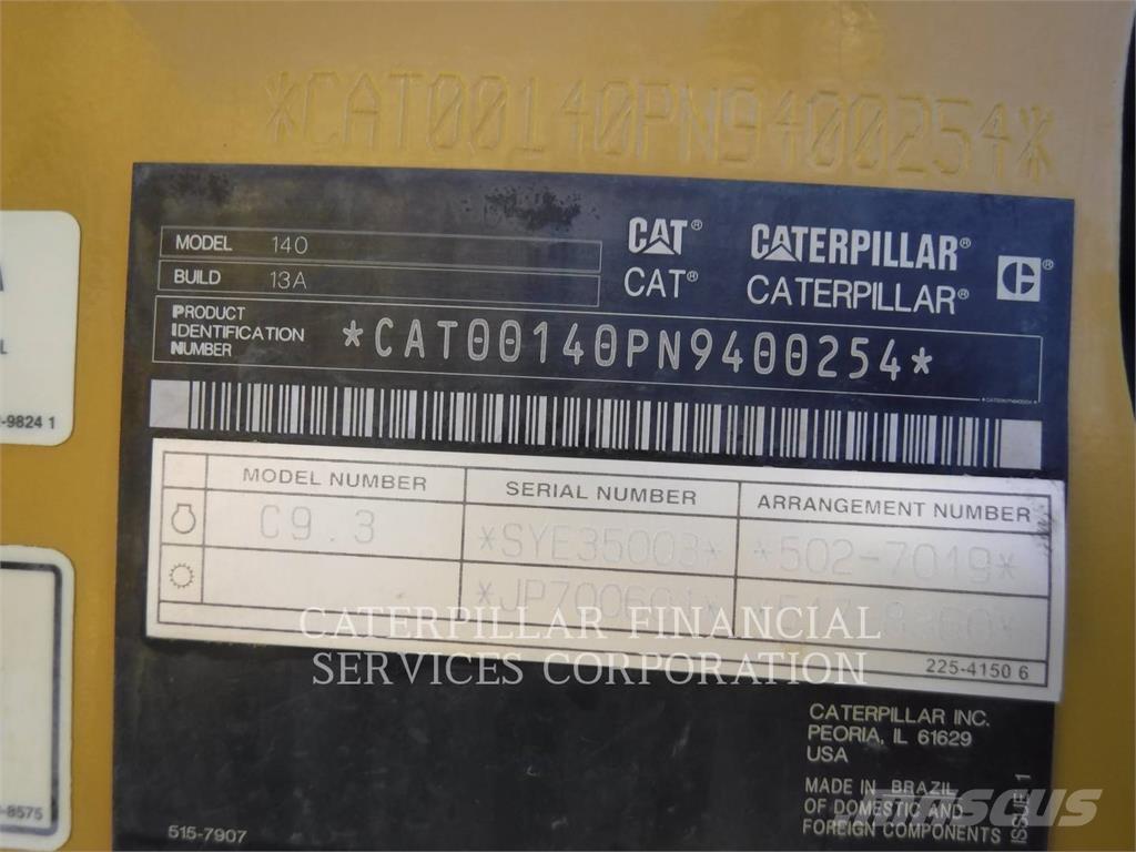 CAT 140-13 Grejderi