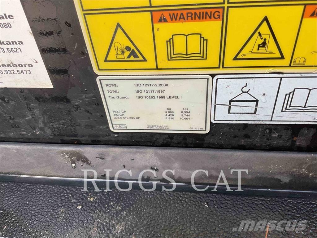 CAT 302.707CR Bageri guseničari